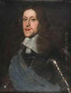 Portrait De Gentilhommeen Armure by Justus Sustermans