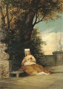 Mother and child on a verandah
