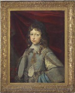 Portrait Of A Young Nobleman, 
Half Length, Wearing A Richly Embroidered Tunic And The Ordine Supremo 
Dela Ss. Annunziata Of Savoy