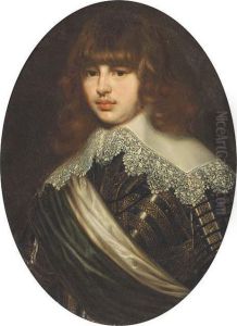 Portrait Of Waldemar Christian 
Of Denmark, Bust-length, In Armourwith A White Lace Collar