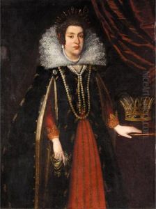 Portrait Of The Grand Duchess Maria Magdalena Of Austria by Justus Sustermans