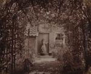 Girl By House, 
Front Door