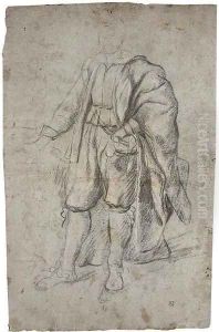Study of a man wearing a cloak