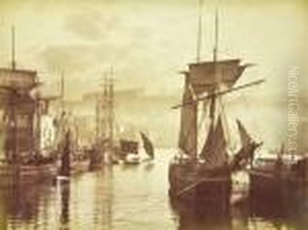 "the Dock End, Whitby" - view 1