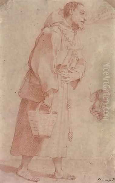 Study of a monk - view 1