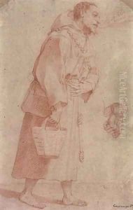 Study of a monk by Italian School