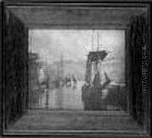 View Of Whitby Harbour, 1880s by Frank Meadow Sutcliffe