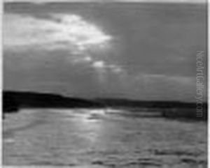 Attribue A Etudes D'apres Nature
 : Maison De Campagne, Vue De Mer, Campagne, Riviere, Ca. 1870. by Frank Meadow Sutcliffe