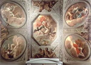 The Apotheosis of Hercules, ceiling painting, 1680 by Theodorus van der Schuer