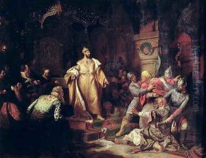 Tsar Ivan III 1440-1505 Tearing the Deed of Tatar Khan, 1862