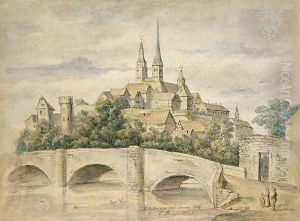 View of Fritzlar, 1848 by Eduard Stiegel