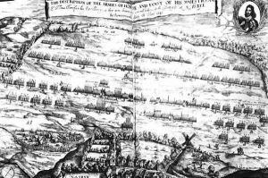 The Description of the Armies of Horse and Foot of his Majesties at the Battle of Naseby, 14th June 1645, first published in Anglia Rediviva by Joshua Sprigge in 1647 by Streeter