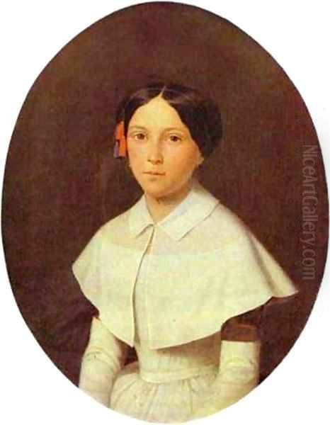 Portrait Of A Student Of Smolny Institute For Young Ladies 1851 - view 1
