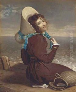 A young lady seated on a beach