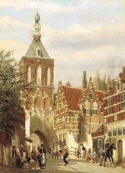 A Dutch street market - view 1