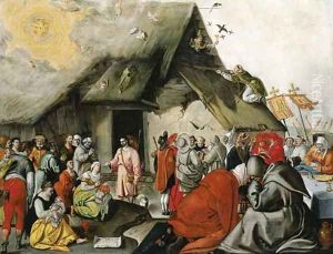 The parable of the Good Shepherd by Dutch School