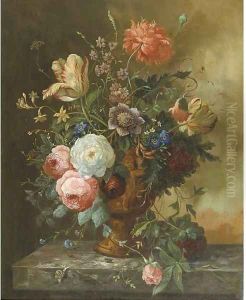 A beautiful bouquet by Dutch School