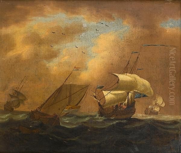 Dutch Ships In A Strong Breeze - view 1