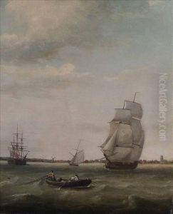 Vessels Off Thecoast by Francis Swaine