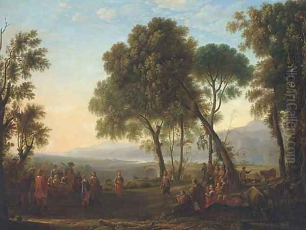 Newly-weds in a classical landscape - view 1
