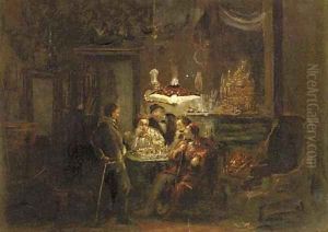 Playing chess by lamplight