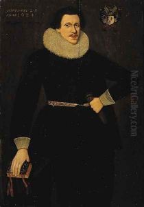 Portrait of a nobleman, probably Willem van den Bergh (born 1599) by Dutch School