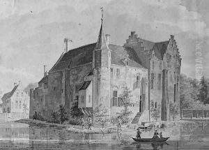 Rijsenburg Castle, near Utrecht by Dutch School
