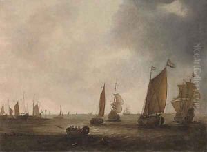 Shipping off a Dutch port by Dutch School