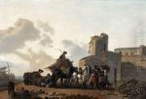 Halte De Soldats by Joseph Swebach-Desfontaines
