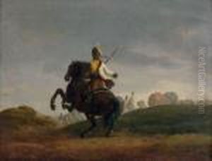 Militaire A Cheval by Joseph Swebach-Desfontaines