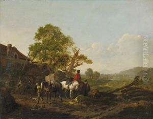 Landschaft Mitreitern by Joseph Swebach-Desfontaines