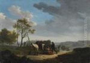 Les Ramasseurs De Fagots by Joseph Swebach-Desfontaines