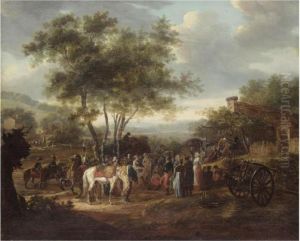 A Farewell To Napoleon's Troops Before Their Departure Forrussia by Joseph Swebach-Desfontaines