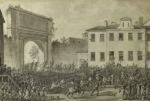 Le General Bonaparte Entrant Dans Une Ville De L'italie Du Nord by Joseph Swebach-Desfontaines