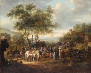 A Farewell To Napoleon's Troops Before Their Departure To Russia