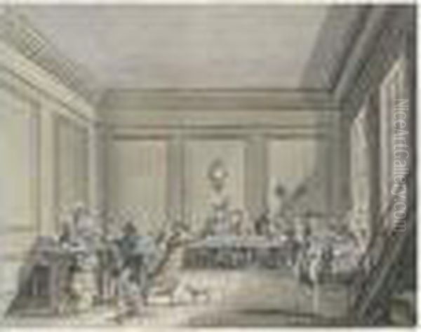 Assassinat De Le Pelletier,
Maison De Fevrier Restaurateur, Le 20 Janvier 1793, 30 Nivose An I De La
Republique - view 1