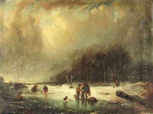 Figures in a frozen landscape