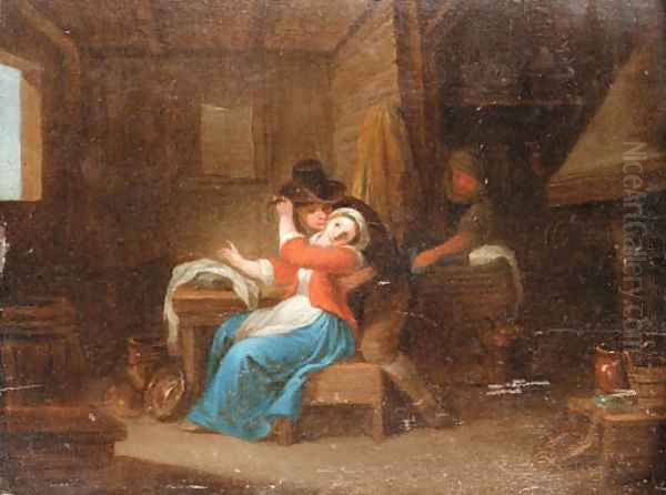 Peasants carousing in an Interior - view 1