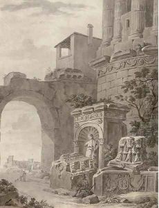 Resting by the ruins, a break from the Grand Tour