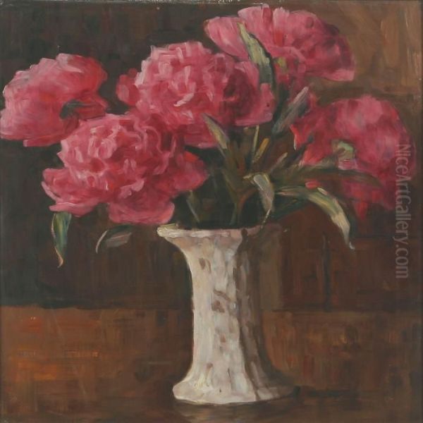 Interior With Peony In A Vase - view 1