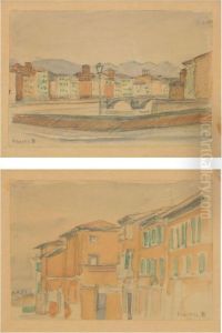 City Sketches From Pisa by Fritz Syberg