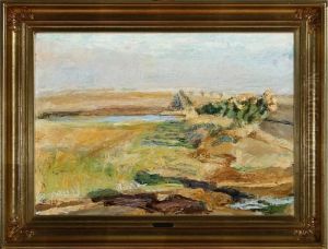 Field With A Small River, Near Kerteminde by Fritz Syberg