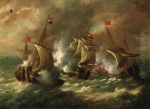 A naval engagement A naval engagement