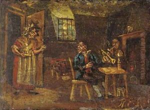A set of twelve genre scenes by Dutch School