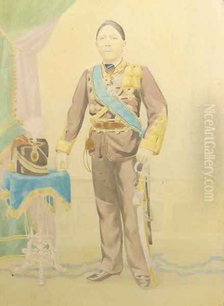 Portrait of an Indonesian man in uniform - view 1