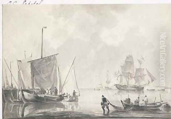 Ships in an estuary - view 1