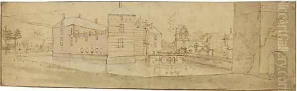View of a moated castle - view 1