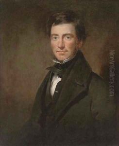 Portrait of James Tait (1795-1858), bust-length, in a black coat