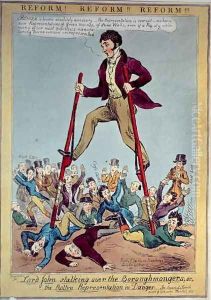 Lord John Stalking over the Boroughmongers, or The Rotten Representation in Danger, pub. by J. Fairburn, 1831 by Sharpshooter