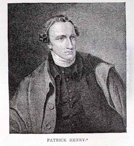 Portrait of Patrick Henry, engraved by William Satchwell Leney 1769-1821 from a print in Analectic Magazine, December 1817 by Sully, Lawrence